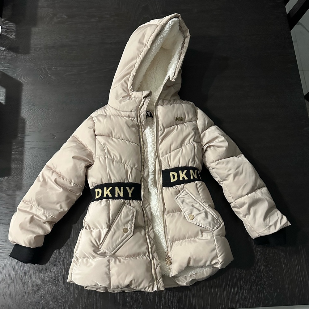 DKNY Cream Fleece Jacket